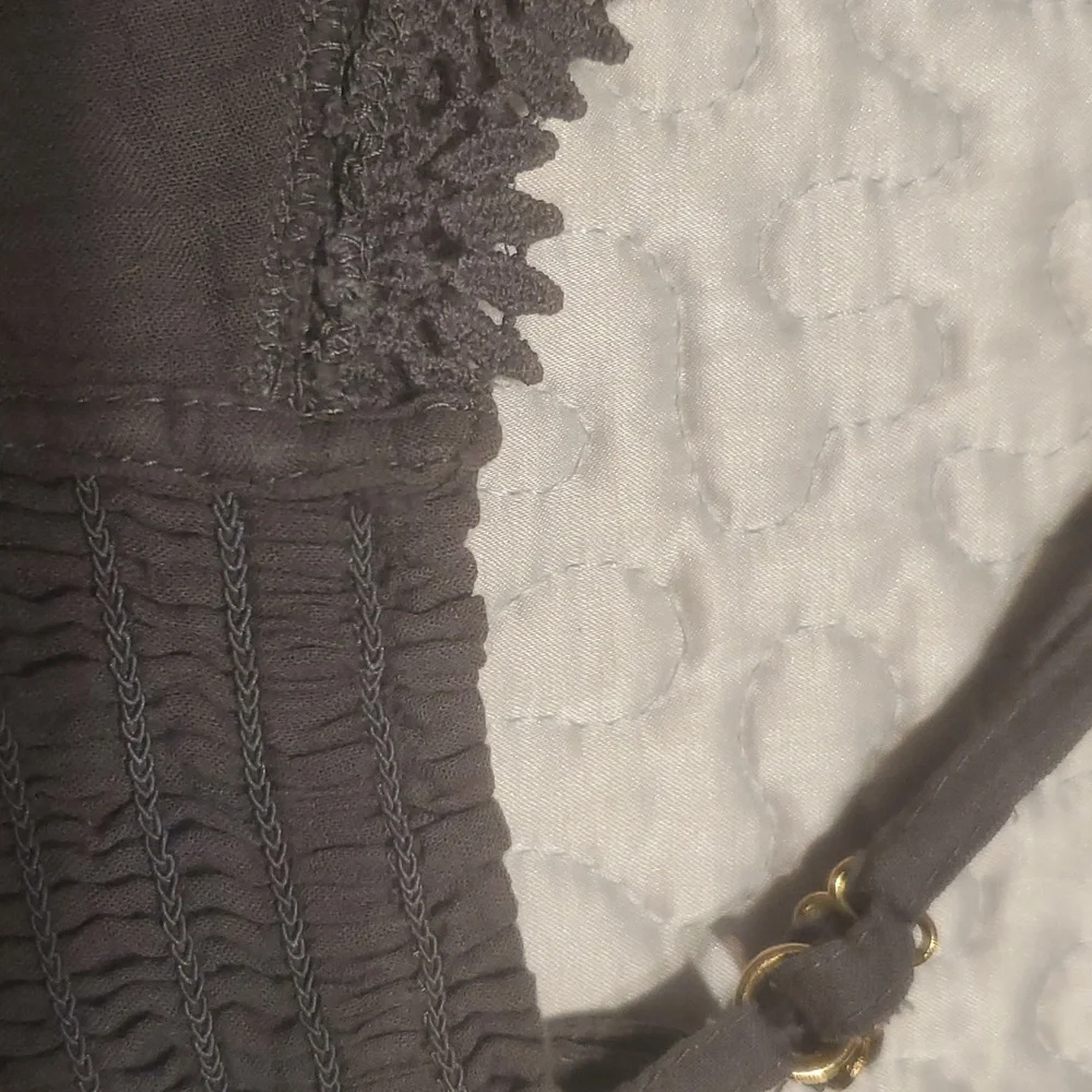 NEW  FREE PEOPLE  TALLULAH SMOCKED BACK  LACE BRALETTE - Picture 7 of 9